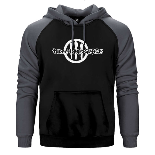 Three Days Grace Logo Çift Renk / Parçalı Reglan Kol Sweatshirt