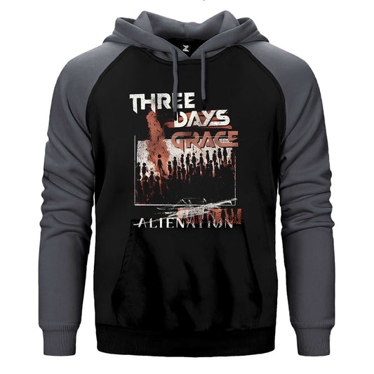 Three Days Grace Alienation Çift Renk / Parçalı Reglan Kol Sweatshirt
