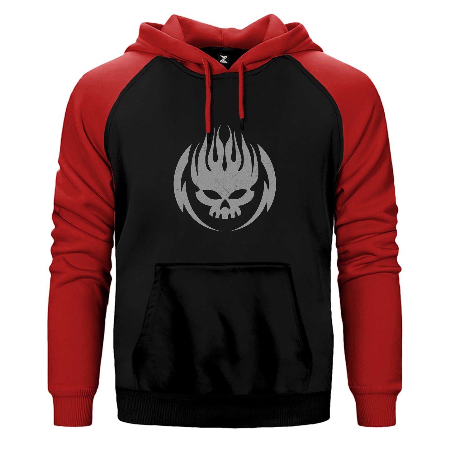 The Offspring Grup Logo Çift Renk / Parçalı Reglan Kol Sweatshirt