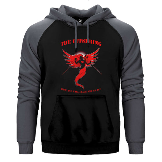 The Offspring Rise and Fall Çift Renk / Parçalı Reglan Kol Sweatshirt