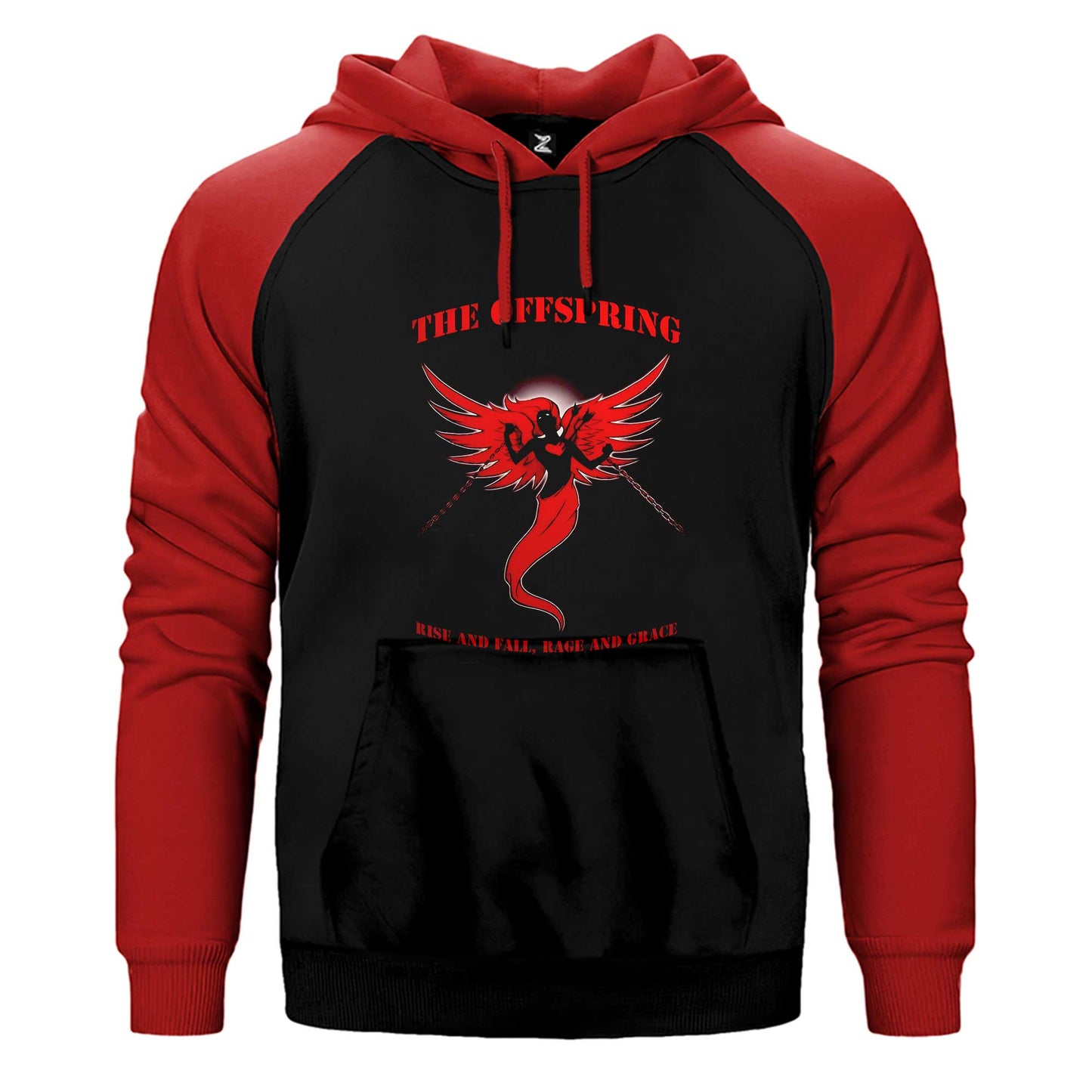 The Offspring Rise and Fall Çift Renk / Parçalı Reglan Kol Sweatshirt