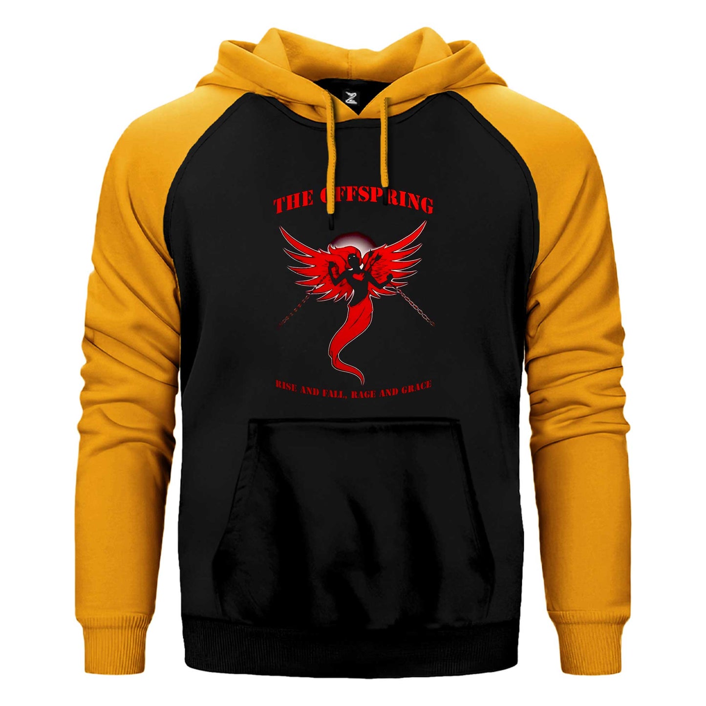 The Offspring Rise and Fall Çift Renk / Parçalı Reglan Kol Sweatshirt