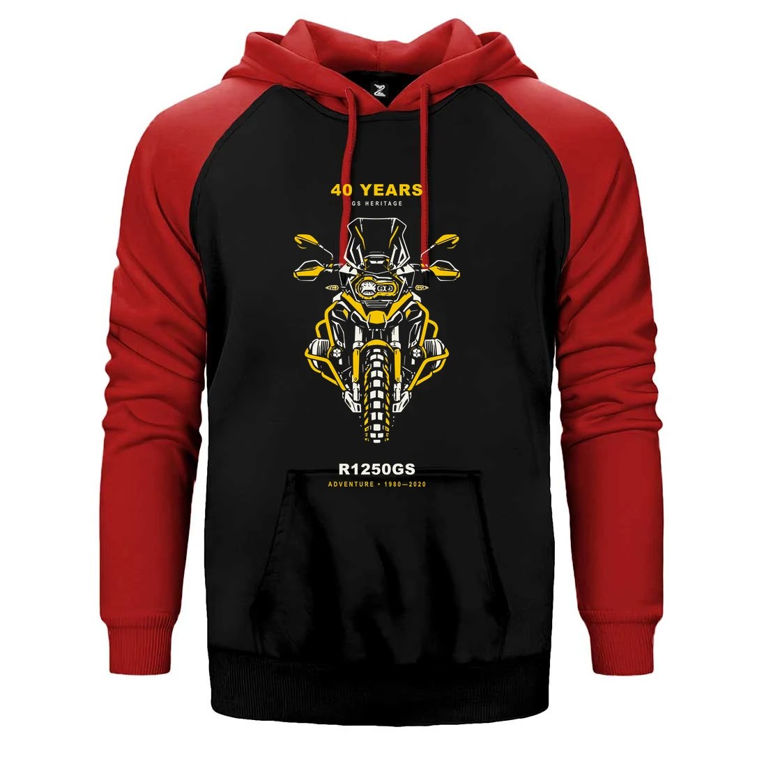 Bmw GS Ön Cephe Çift Renk Reglan Kol Sweatshirt / Hoodie