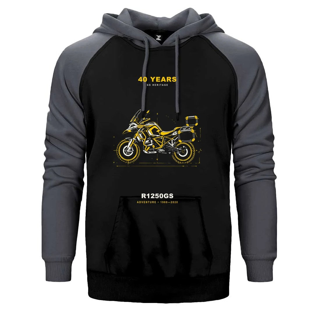 Bmw Teknik Yan Profil Çift Renk Reglan Kol Sweatshirt / Hoodie