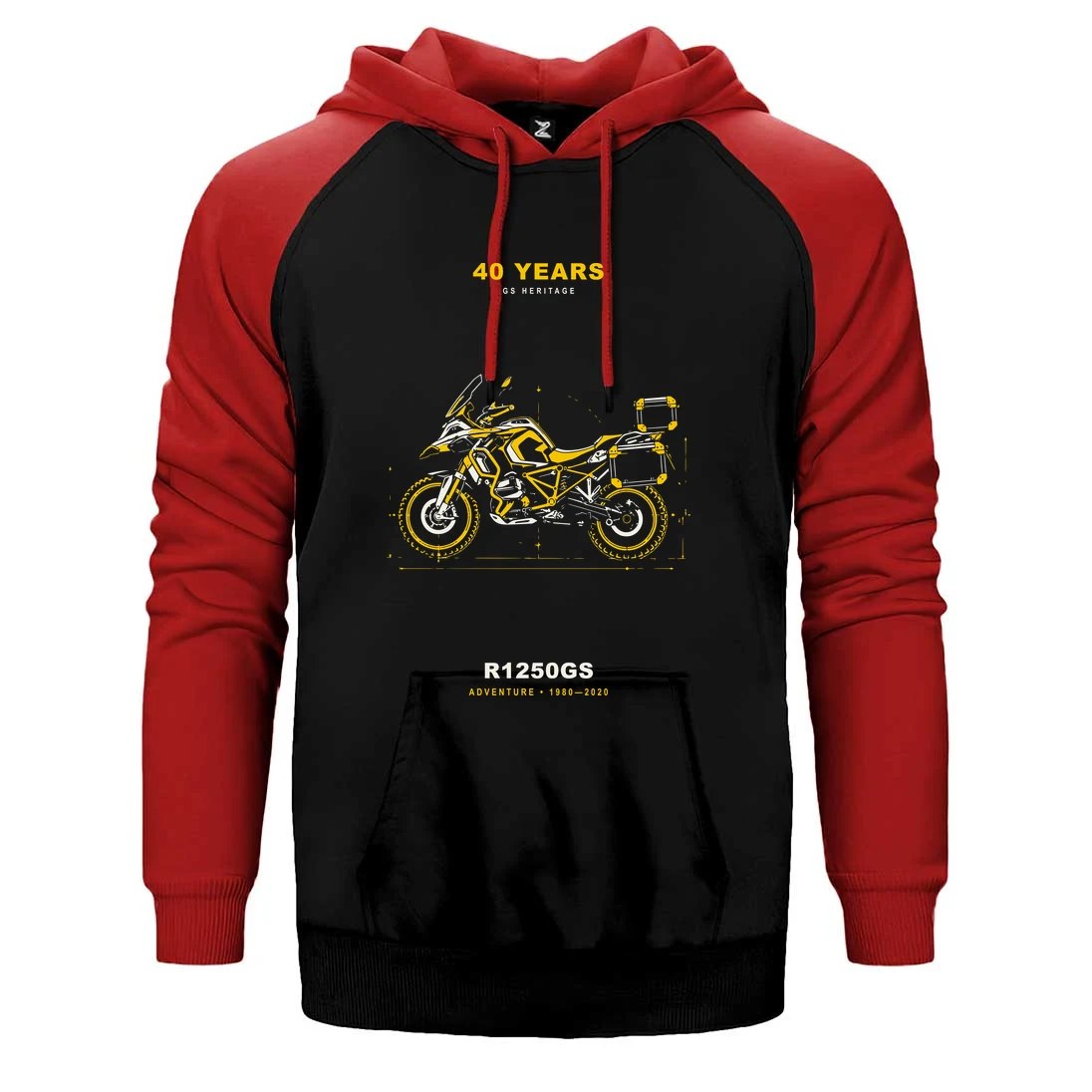 Bmw Teknik Yan Profil Çift Renk Reglan Kol Sweatshirt / Hoodie