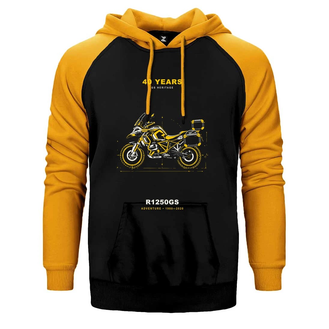 Bmw Teknik Yan Profil Çift Renk Reglan Kol Sweatshirt / Hoodie