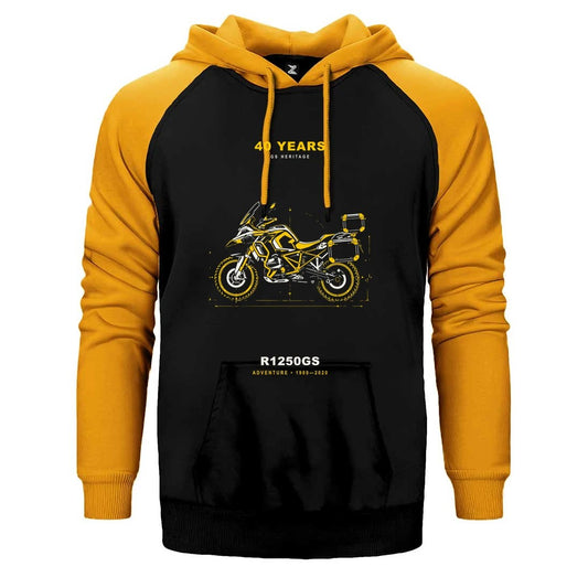 Bmw Teknik Yan Profil Çift Renk Reglan Kol Sweatshirt / Hoodie