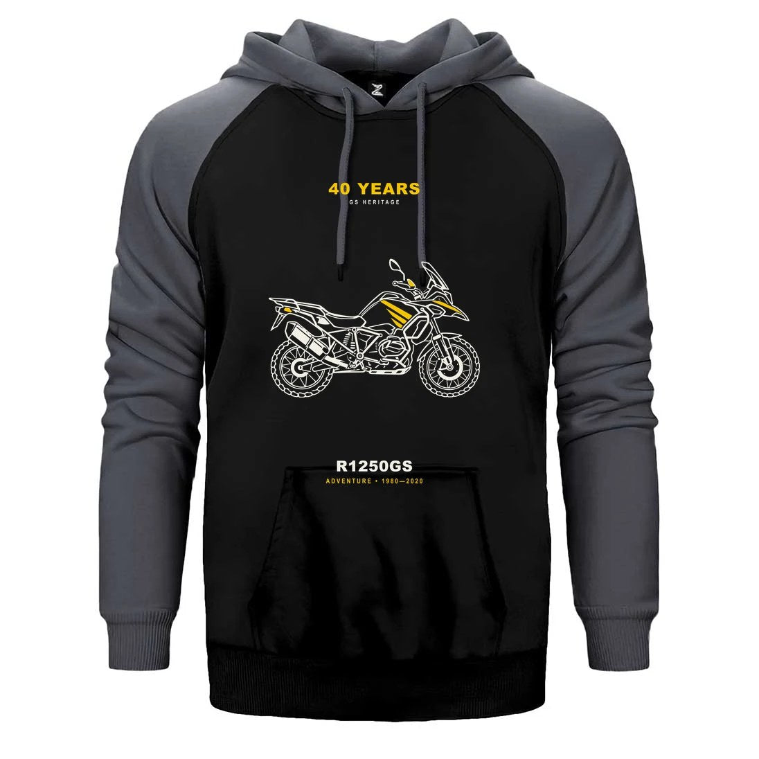 Bmw Triple Black Çizgisi Çift Renk Reglan Kol Sweatshirt / Hoodie