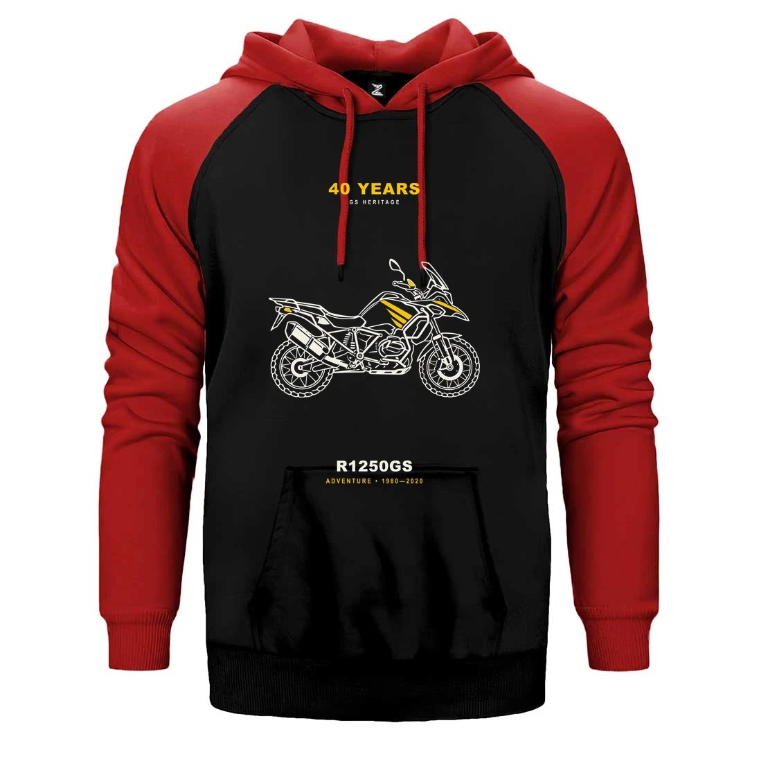Bmw Triple Black Çizgisi Çift Renk Reglan Kol Sweatshirt / Hoodie