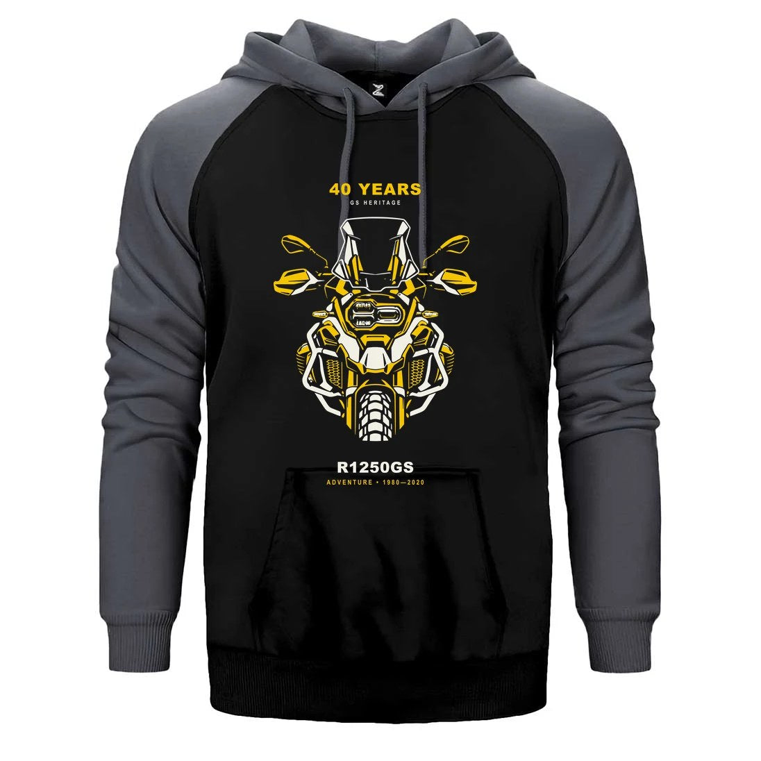 Bmw GS Far Totemi Çift Renk Reglan Kol Sweatshirt / Hoodie