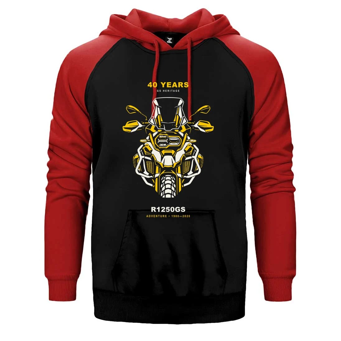 Bmw GS Far Totemi Çift Renk Reglan Kol Sweatshirt / Hoodie