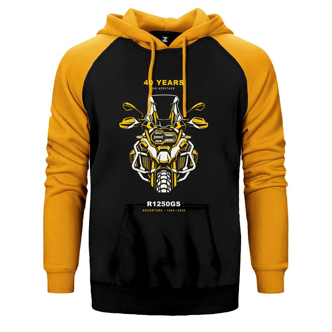 Bmw GS Far Totemi Çift Renk Reglan Kol Sweatshirt / Hoodie