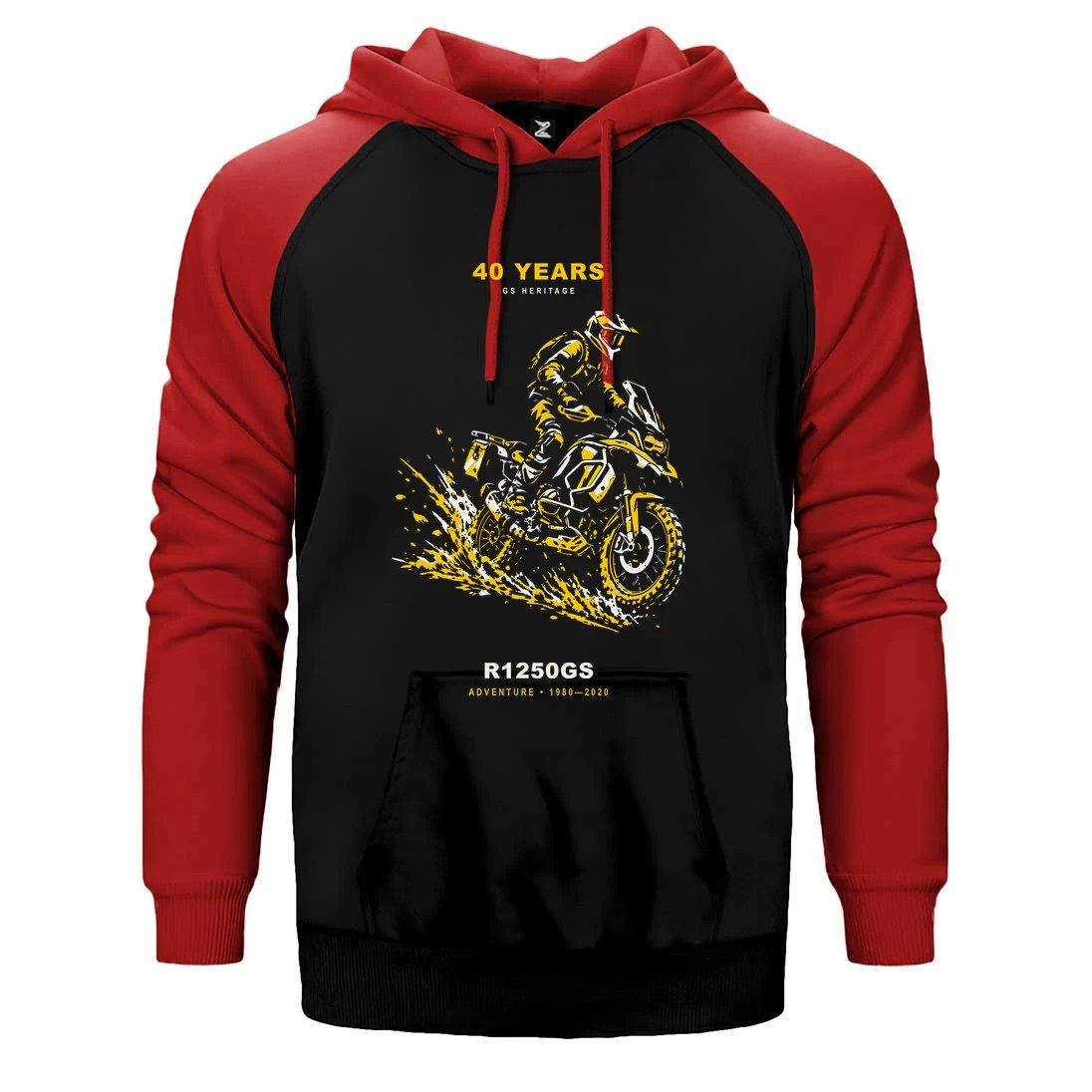 Bmw Çamur Atağı Çift Renk Reglan Kol Sweatshirt / Hoodie