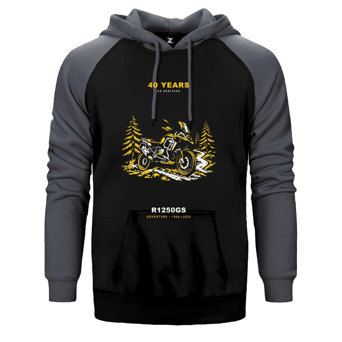 Bmw Orman Patikası Çift Renk Reglan Kol Sweatshirt / Hoodie