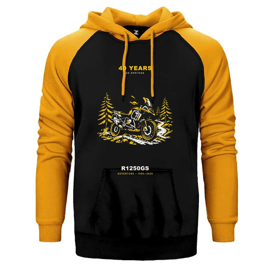 Bmw Orman Patikası Çift Renk Reglan Kol Sweatshirt / Hoodie