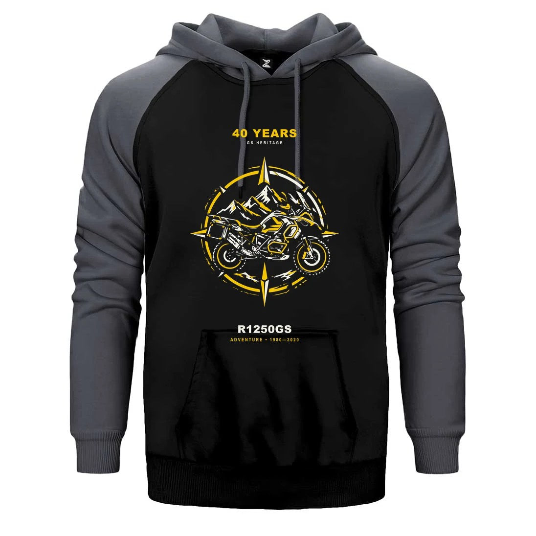 Bmw Pusula Rotası Çift Renk Reglan Kol Sweatshirt / Hoodie