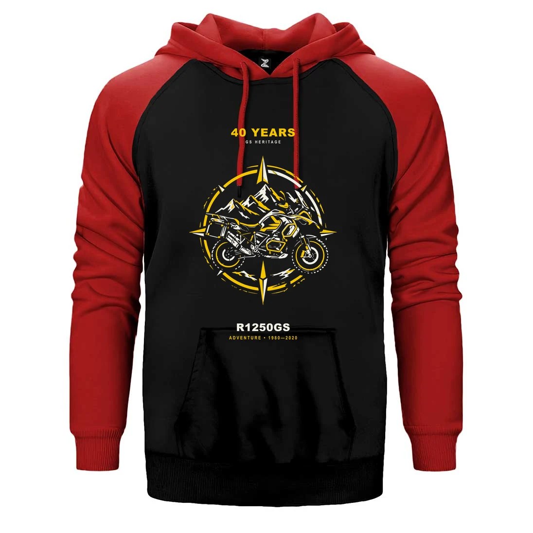 Bmw Pusula Rotası Çift Renk Reglan Kol Sweatshirt / Hoodie