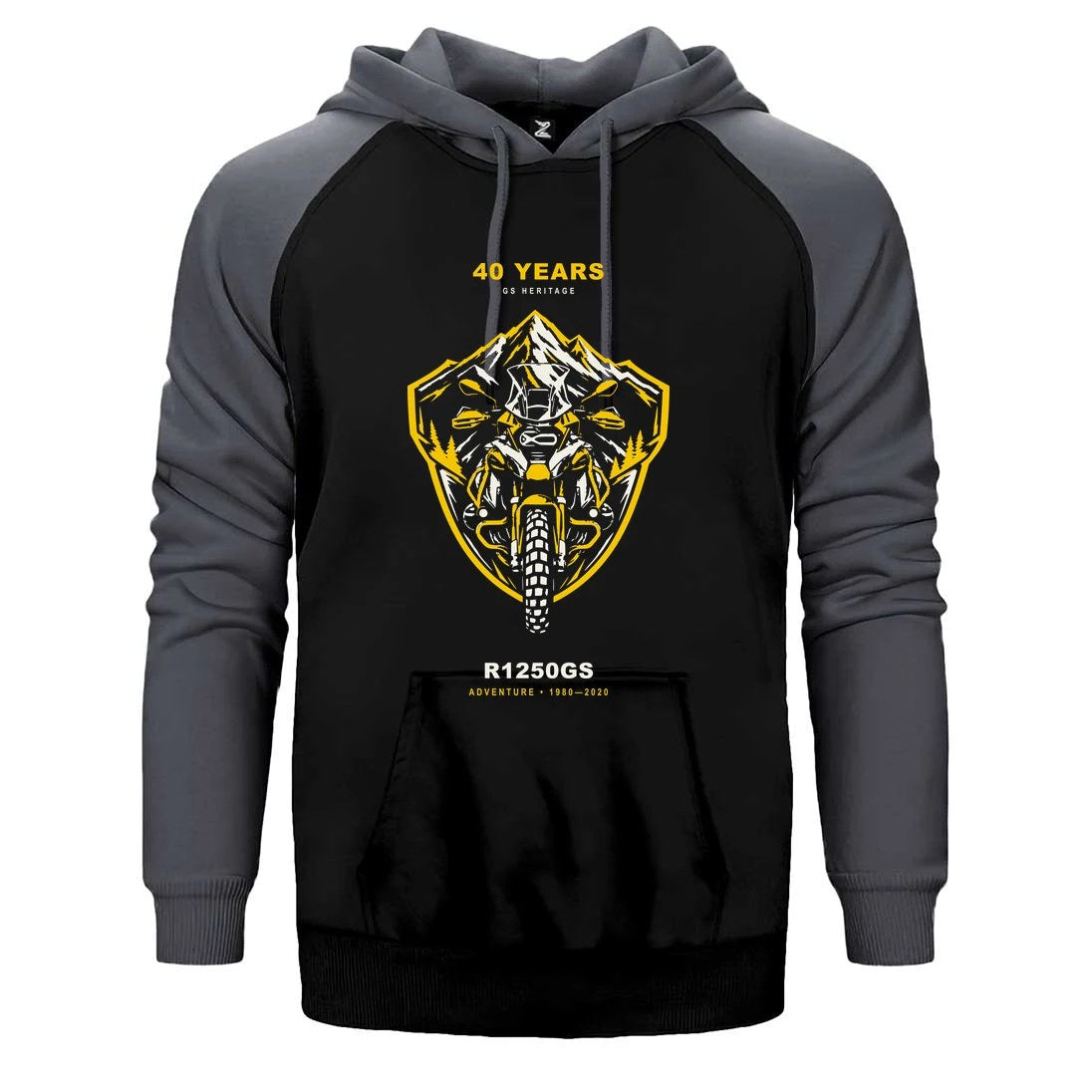 Bmw Dağ Kalkanı Çift Renk Reglan Kol Sweatshirt / Hoodie