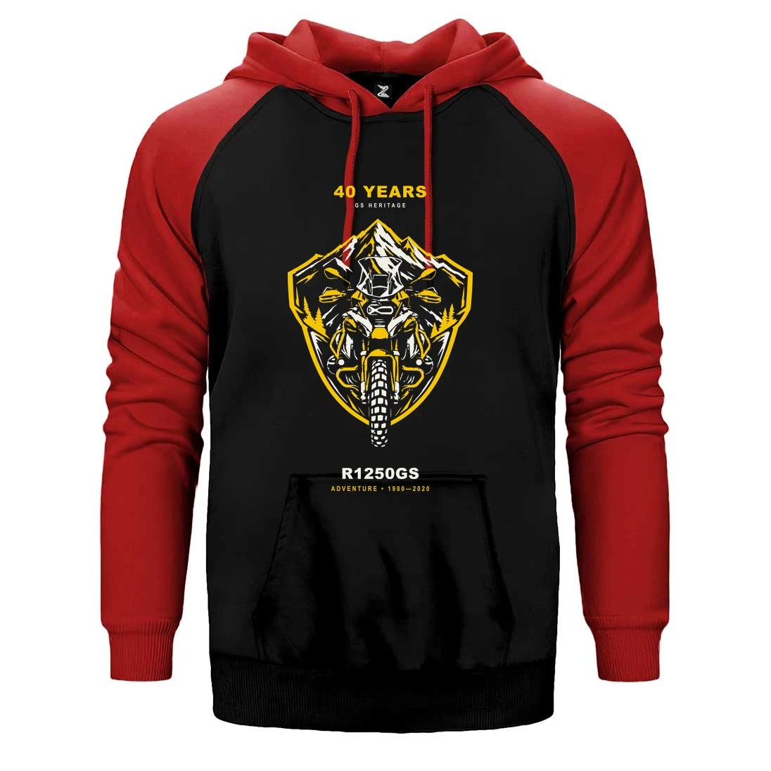 Bmw Dağ Kalkanı Çift Renk Reglan Kol Sweatshirt / Hoodie