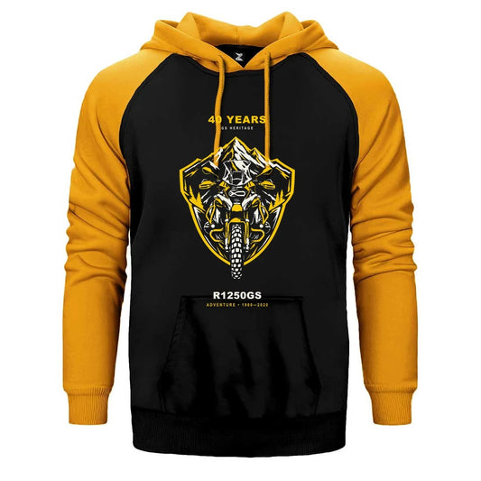 Bmw Dağ Kalkanı Çift Renk Reglan Kol Sweatshirt / Hoodie