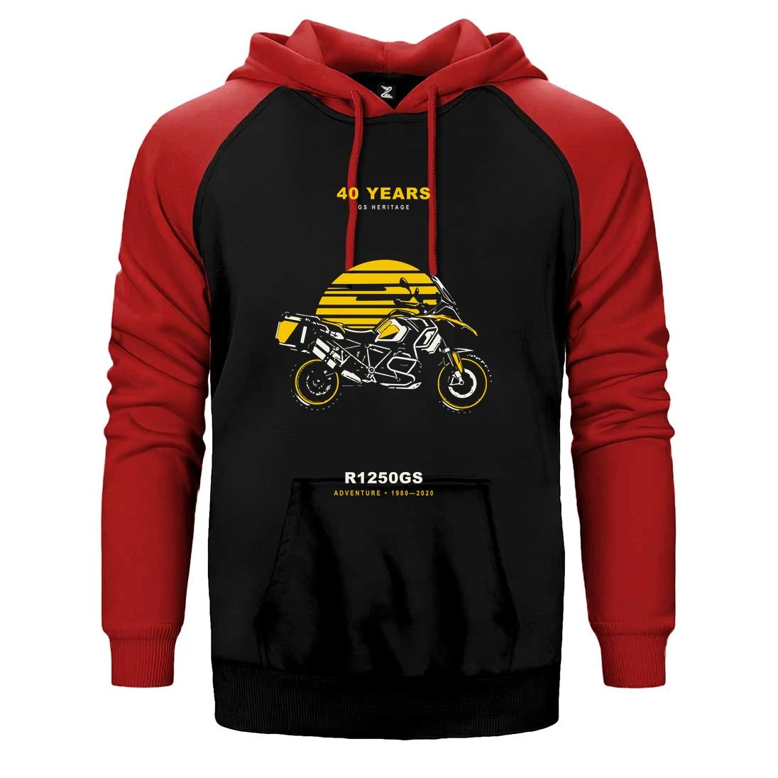 Bmw Gün Batımı Yolcusu Çift Renk Reglan Kol Sweatshirt / Hoodie