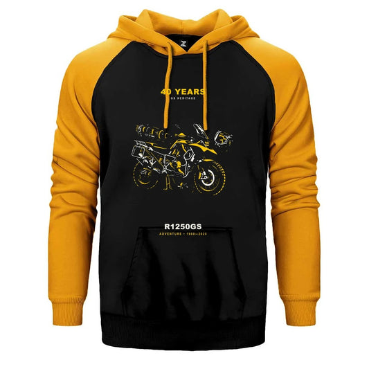 Bmw Mekanik Kesit Çift Renk Reglan Kol Sweatshirt / Hoodie