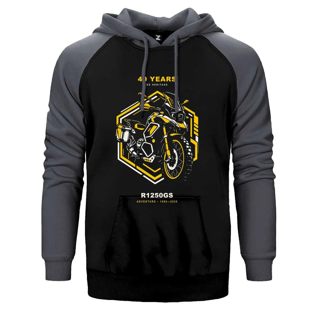 Bmw Teknolojik Altıgen Çift Renk Reglan Kol Sweatshirt / Hoodie