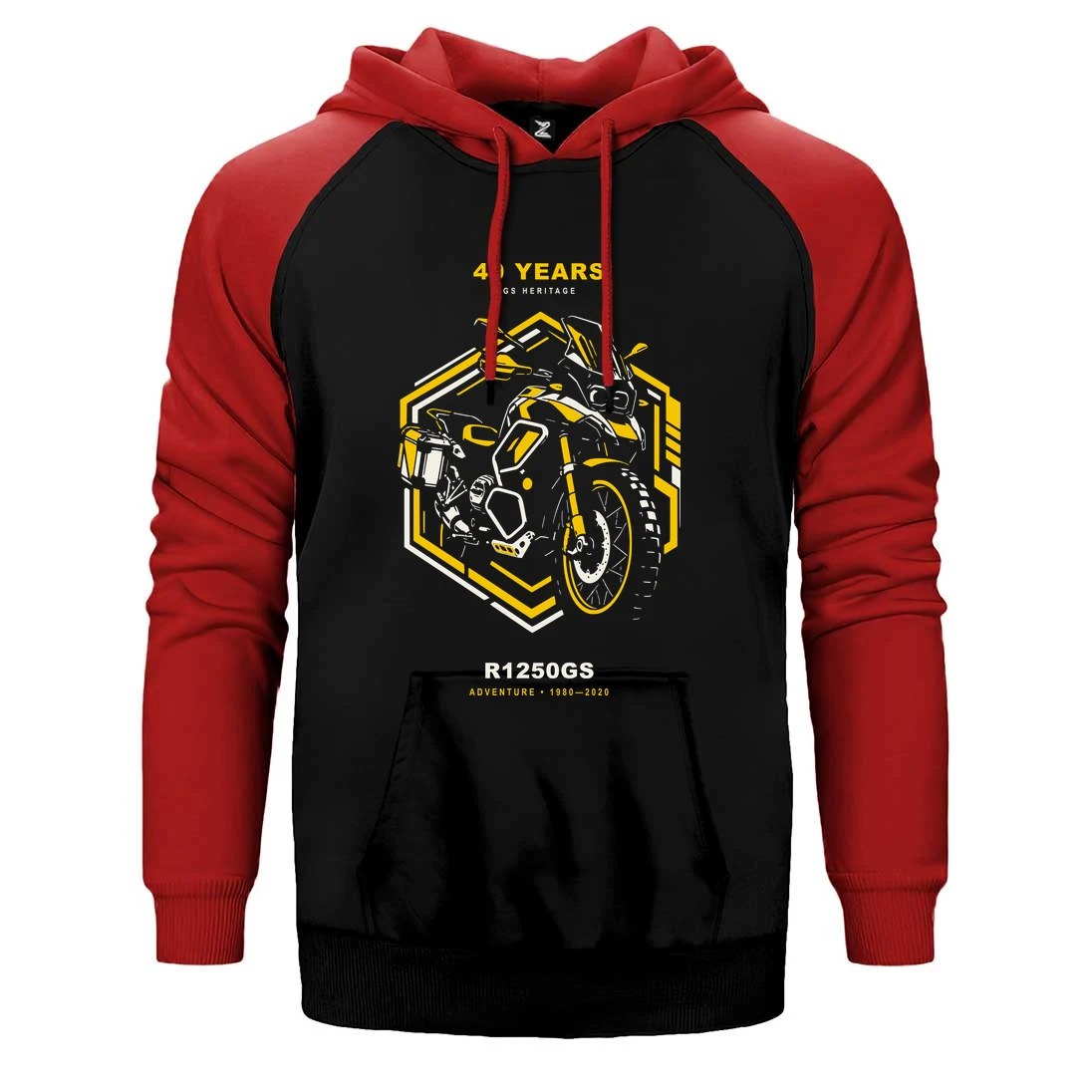 Bmw Teknolojik Altıgen Çift Renk Reglan Kol Sweatshirt / Hoodie