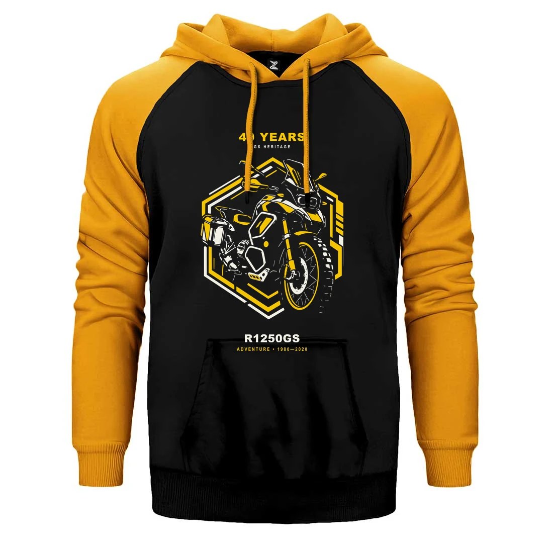 Bmw Teknolojik Altıgen Çift Renk Reglan Kol Sweatshirt / Hoodie