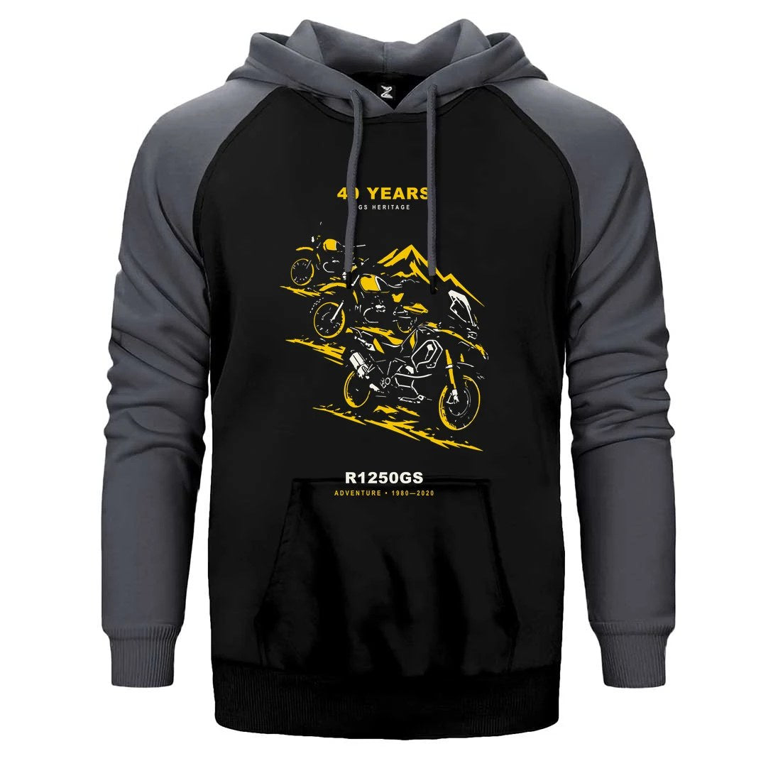 Bmw GS Nesilleri Çift Renk Reglan Kol Sweatshirt / Hoodie