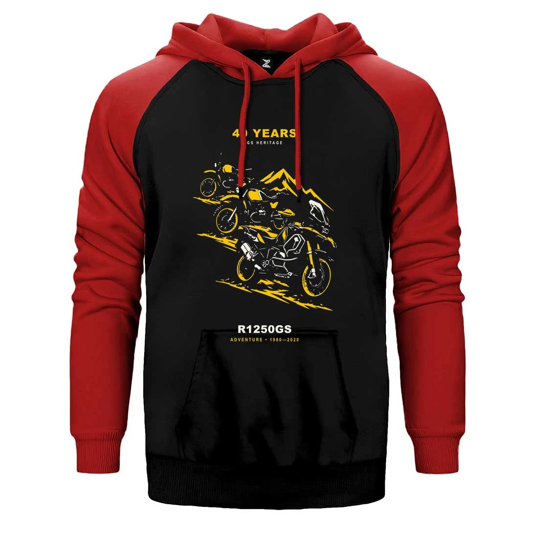 Bmw GS Nesilleri Çift Renk Reglan Kol Sweatshirt / Hoodie
