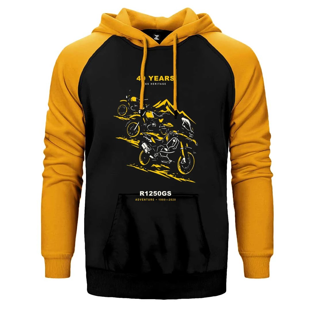 Bmw GS Nesilleri Çift Renk Reglan Kol Sweatshirt / Hoodie