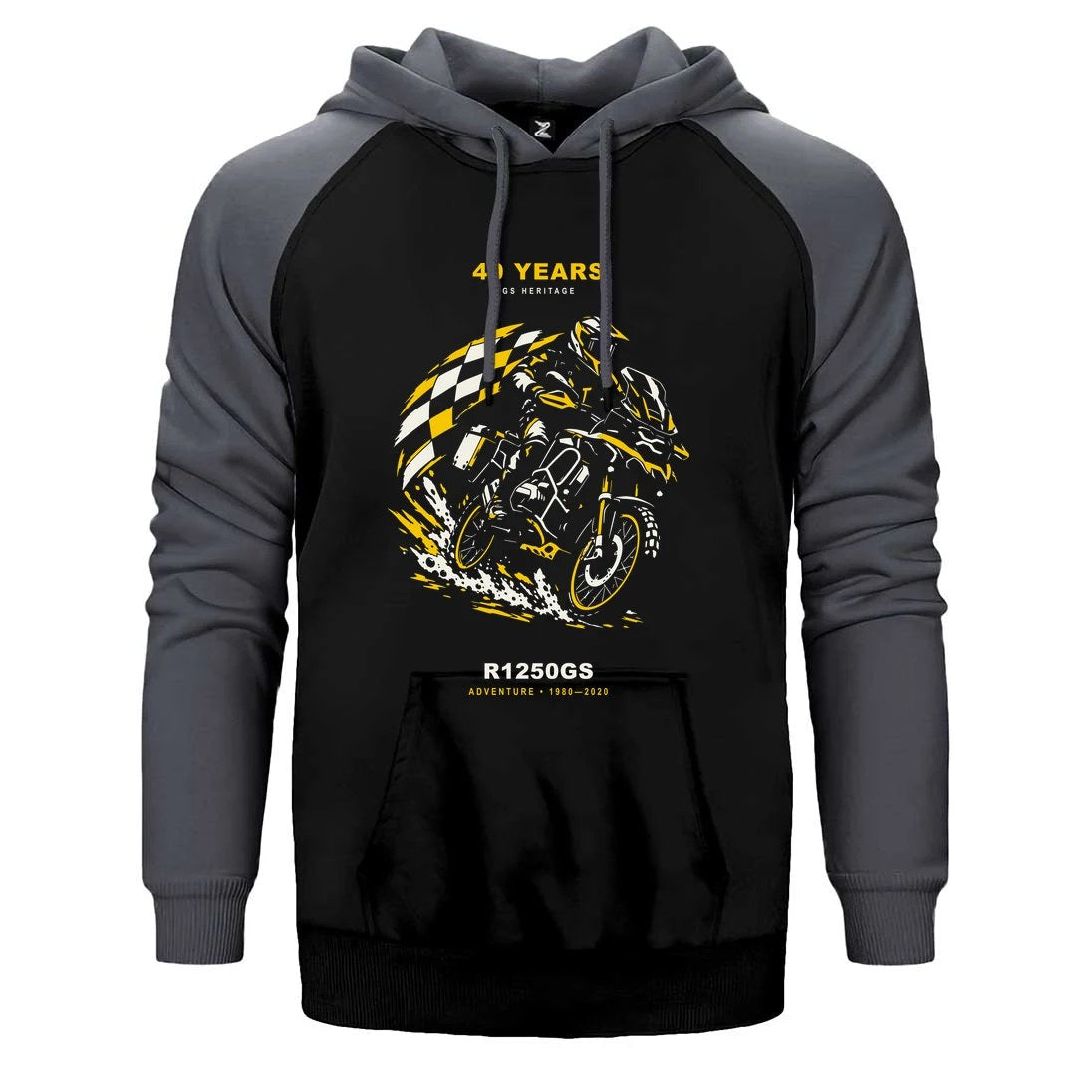 Bmw Ralli Bayrağı Çift Renk Reglan Kol Sweatshirt / Hoodie