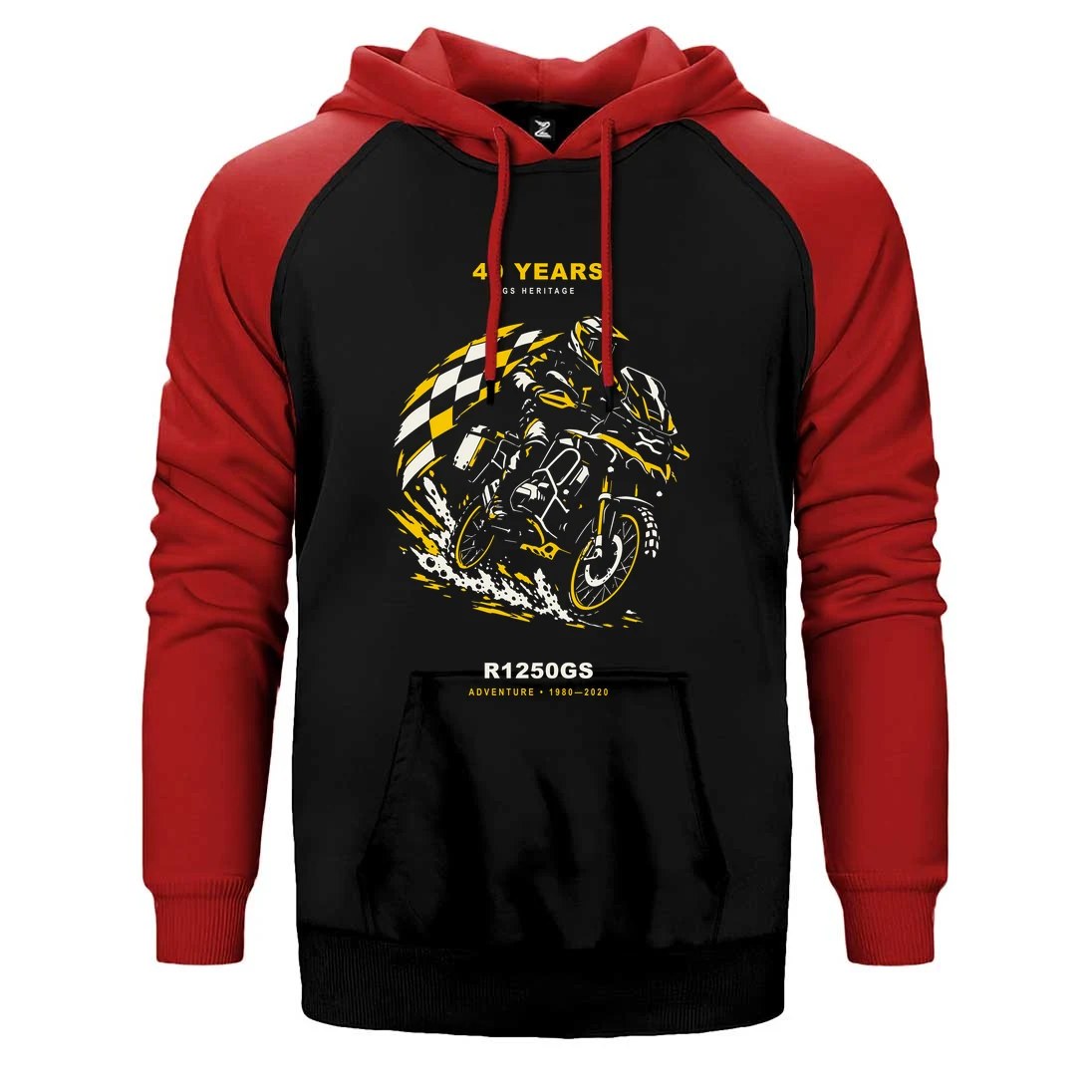 Bmw Ralli Bayrağı Çift Renk Reglan Kol Sweatshirt / Hoodie