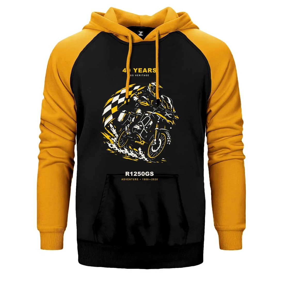 Bmw Ralli Bayrağı Çift Renk Reglan Kol Sweatshirt / Hoodie