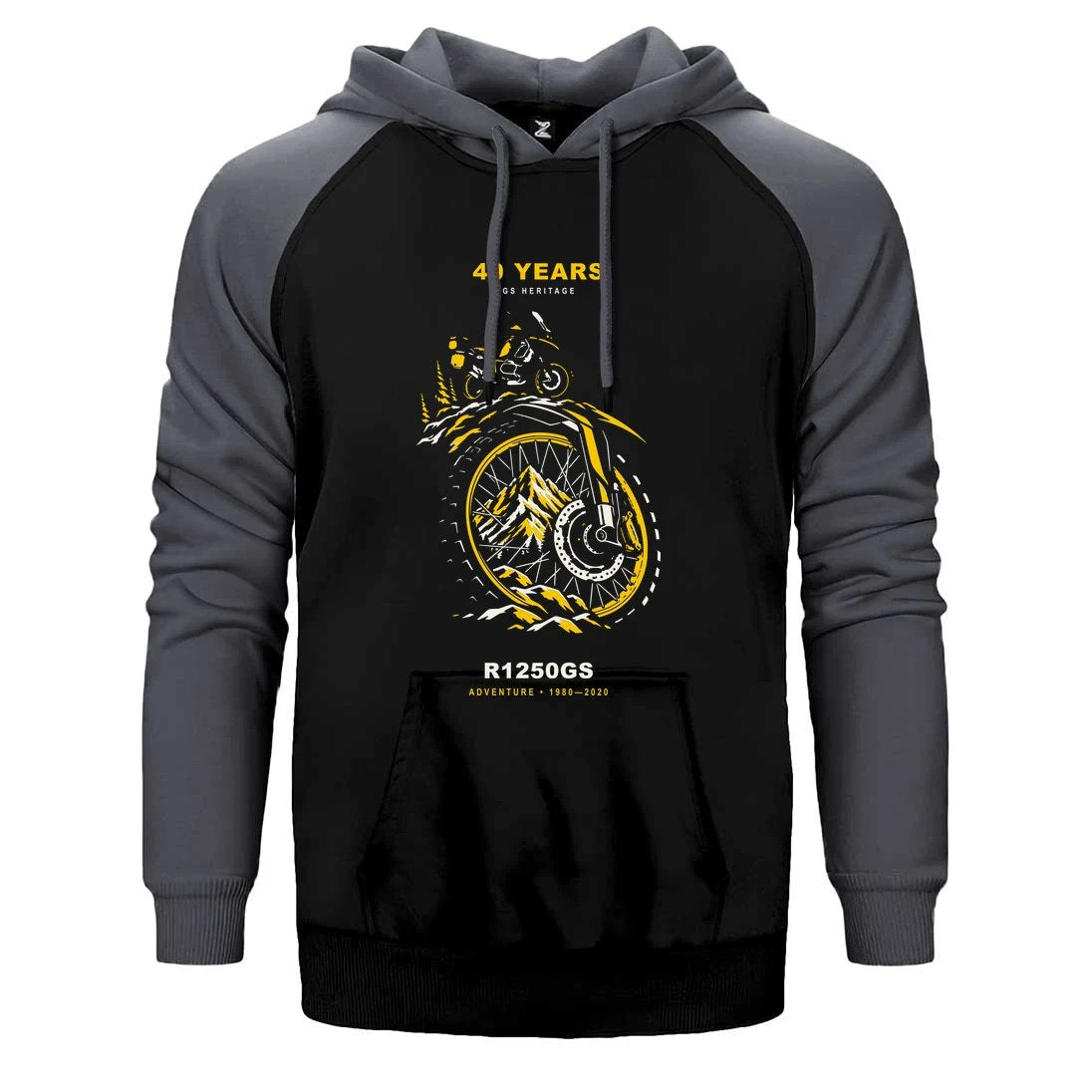 Bmw Alp Jantı Çift Renk Reglan Kol Sweatshirt / Hoodie