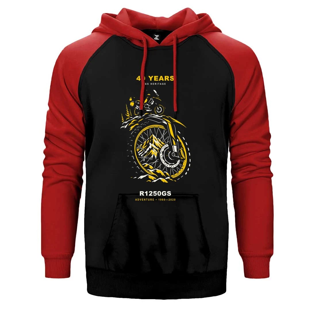 Bmw Alp Jantı Çift Renk Reglan Kol Sweatshirt / Hoodie