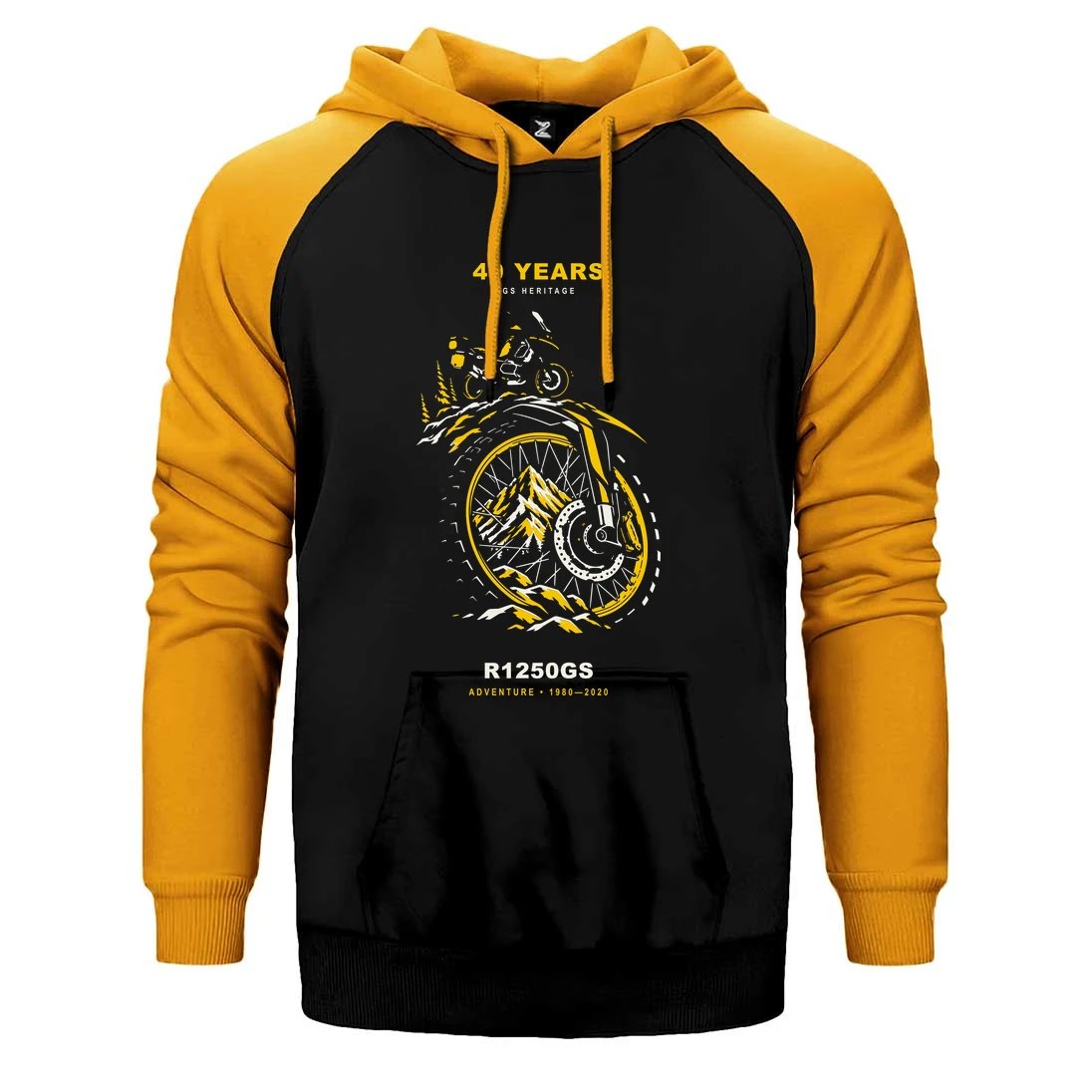 Bmw Alp Jantı Çift Renk Reglan Kol Sweatshirt / Hoodie