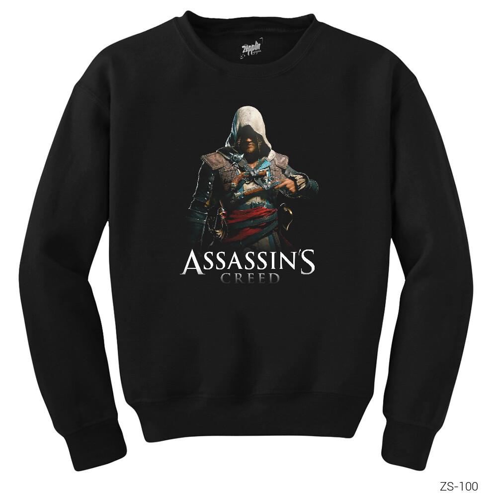 Assassins Creed Siyah Sweatshirt