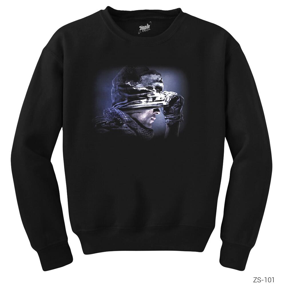 Call of Duty Ghosts Siyah Sweatshirt