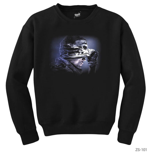 Call of Duty Ghosts Siyah Sweatshirt