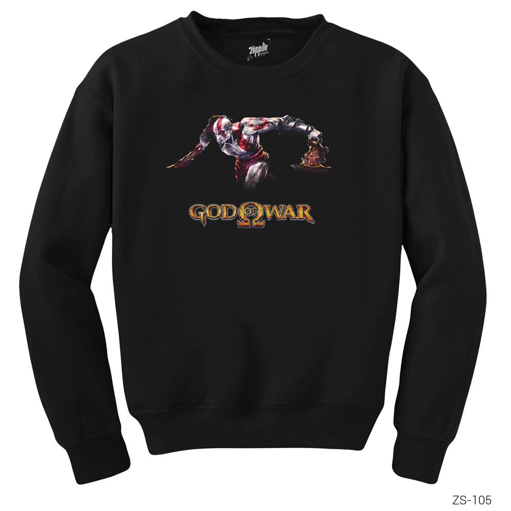 God of War 1 Siyah Sweatshirt