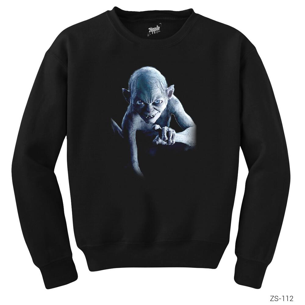 Lord of the Rings Smeagol Siyah Sweatshirt