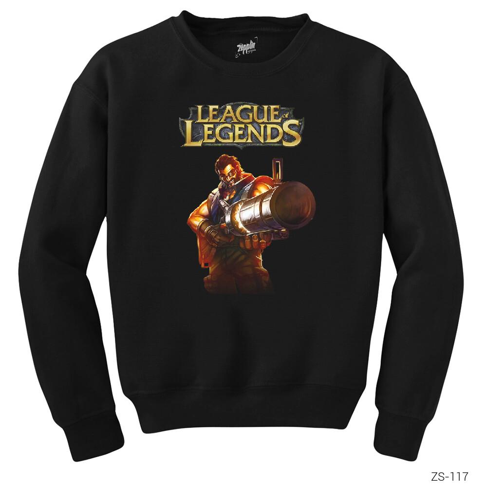 League of Legends Graves Siyah Sweatshirt