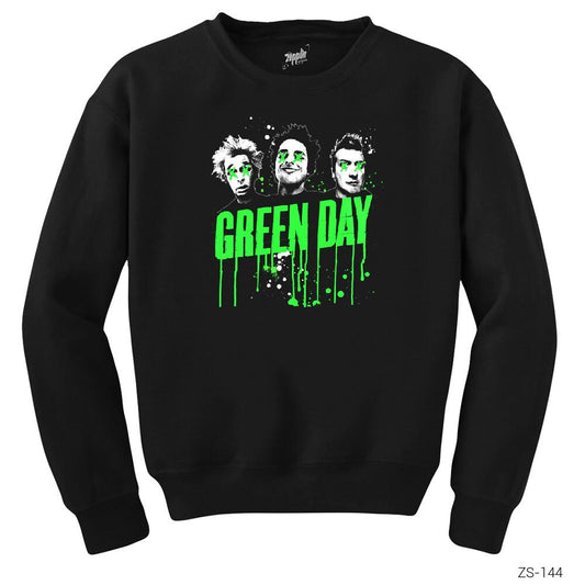 Green Day Group Siyah Sweatshirt