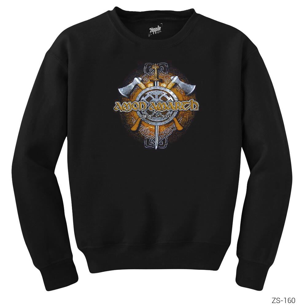 Amon Amarth Sword Axes Siyah Sweatshirt