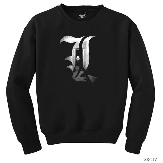 Death Note L Siyah Sweatshirt