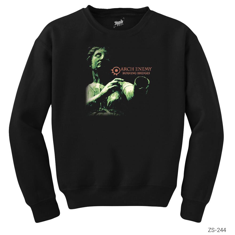 Arch Enemy Burning Bridges Siyah Sweatshirt