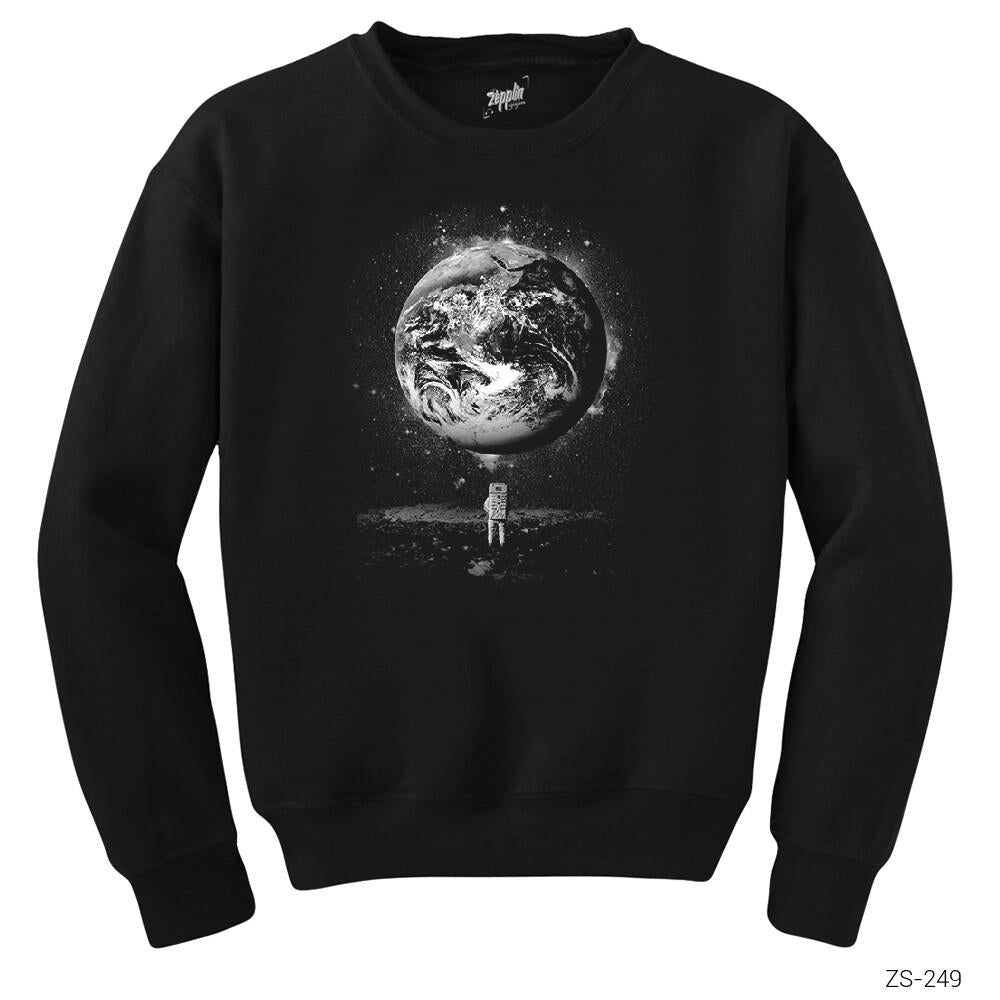 Aydaki Adam Siyah Sweatshirt