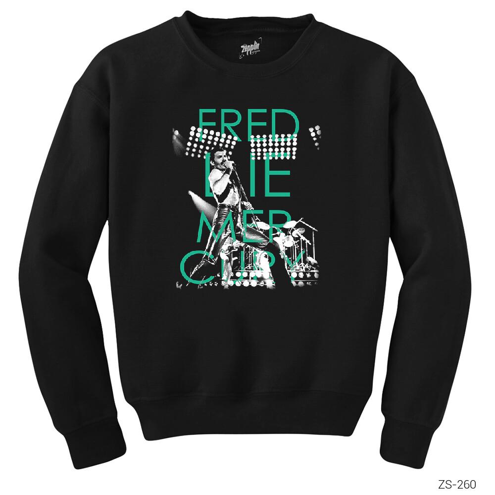 Freddie Mercury Siyah Sweatshirt
